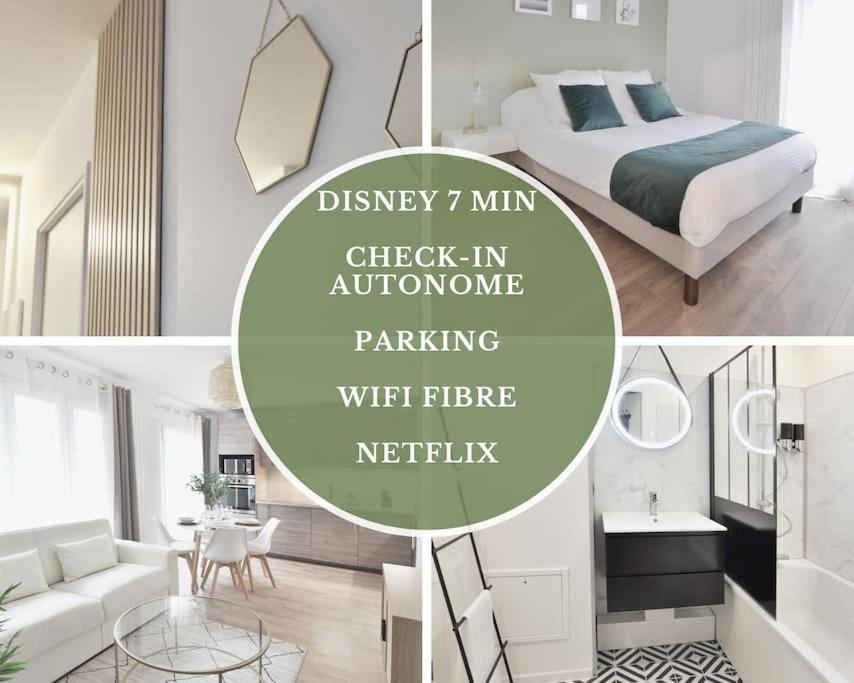 L'Olivier Centre Ville Parking Disneyland 4 Personnes Et 1 Bebe Байи-Роменвилье Экстерьер фото